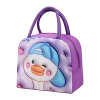 Cute Insulated Lunch Bag Snacks Box Practical Cloth Lunch Bag Convenient School Lunches Crarrying Pouches for Kids