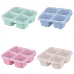 Versatile Snacks Organizer Box with Clear Lid Lunch Box for School and Office