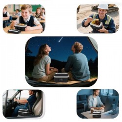 Large Capacity Rechargeable Lunch Box Easy Heating Design For Hot Meals Portable Design Food Geade Safe to Use