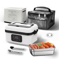 Large Capacity Rechargeable Lunch Box Easy Heating Design For Hot Meals Portable Design Food Geade Safe to Use