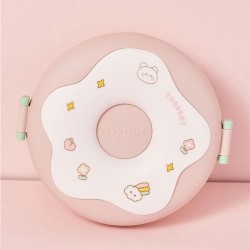 Large-Capacity Plastic Lunch Box Children Compartment Supplementary Food Box with Cover Portable Student Lunch Box