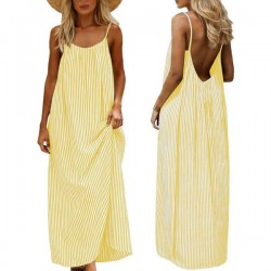 Dresses for Women Backless Cami Dress Casual Vacation House Beach Sleeveless with Back Tie