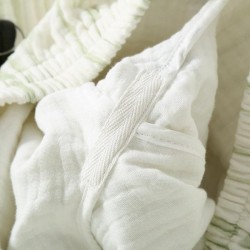 Ultra-Soft 4-Layer Gauze Pajama Set for Women, All-Season Cotton Loungewear with Bound Edges