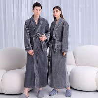 Winter Pajama Women's Autumn/Winter Men's Pajama Flannel Couple Bathrobe