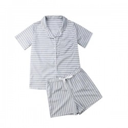Women's Pajamas Set Loungewear 2Pieces Sleepwear Short Sleeve Button Down Pj Set