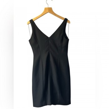 Little Black V-Neck Party Dress