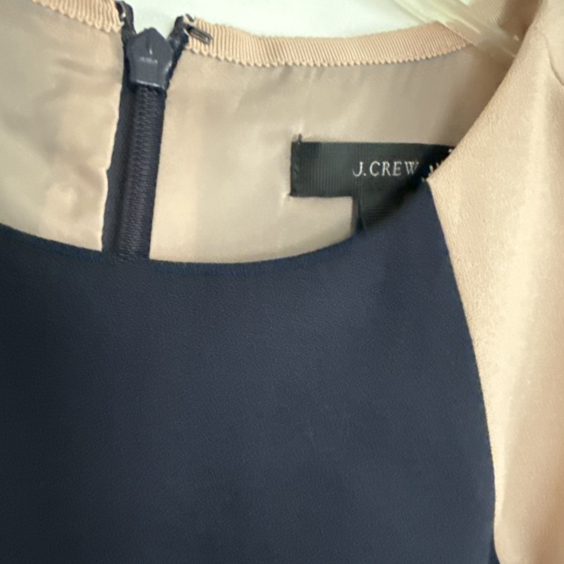 J. Crew Womans, Two Tone Navy Blue Sleeveless Dress