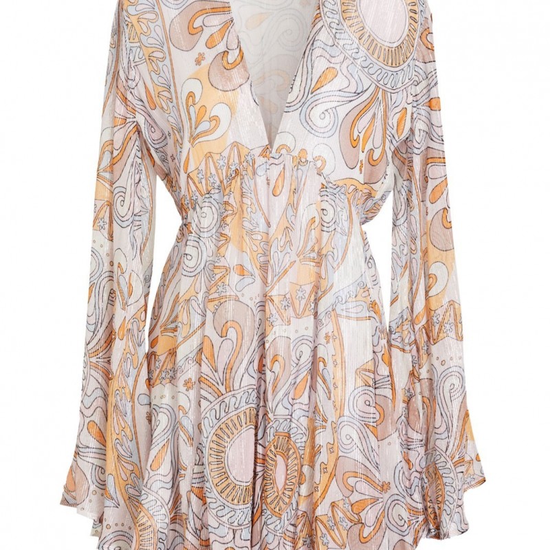 RRP 211 Mini Flare Dress Lightweight V-Neck