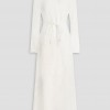 RRP 1200 Ottie Long Dress AU0 US4 UK6 S Embroidered Long Sleeve