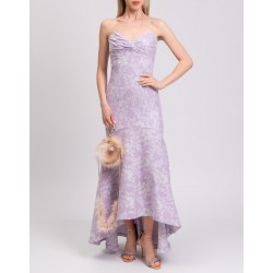 Women's Purple Floral Midi Dress Size 12