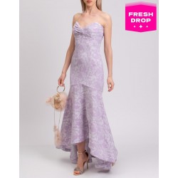 Women's Purple Floral Midi Dress Size 12