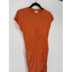 Khloe Mini Dress - Orange, Short