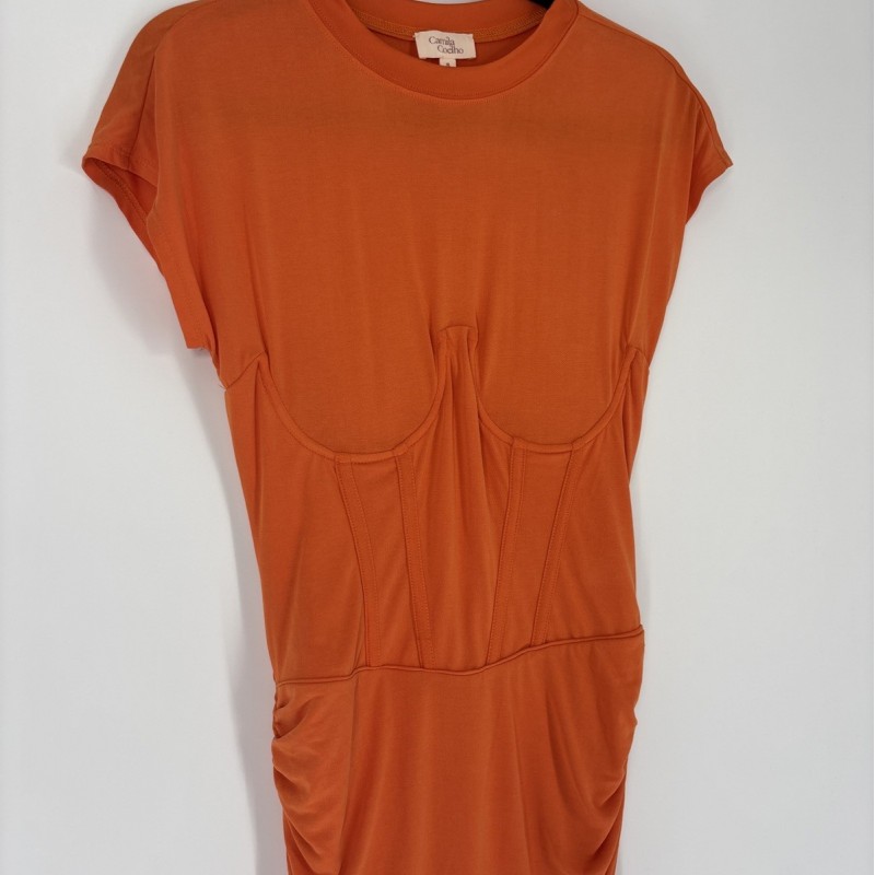 Khloe Mini Dress - Orange, Short