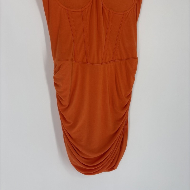 Khloe Mini Dress - Orange, Short
