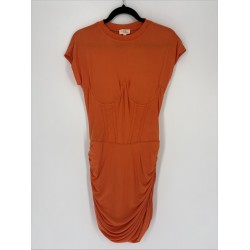 Khloe Mini Dress - Orange, Short