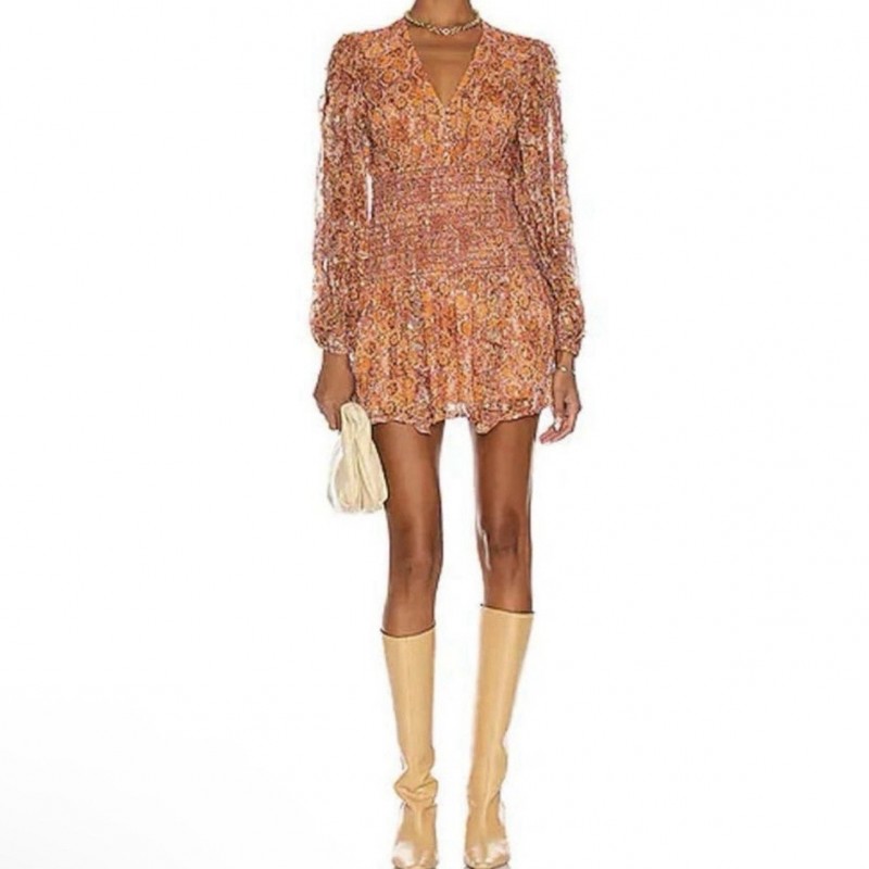 Lar Mini Dress Color Bronze