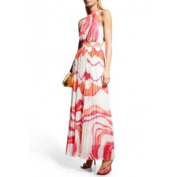 Women's Pink Floral Maxi Dress Size XS
