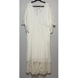 Boho Lace Maxi Dress Womens Sz 3XL Cottagecore Romantic Prairie Festival