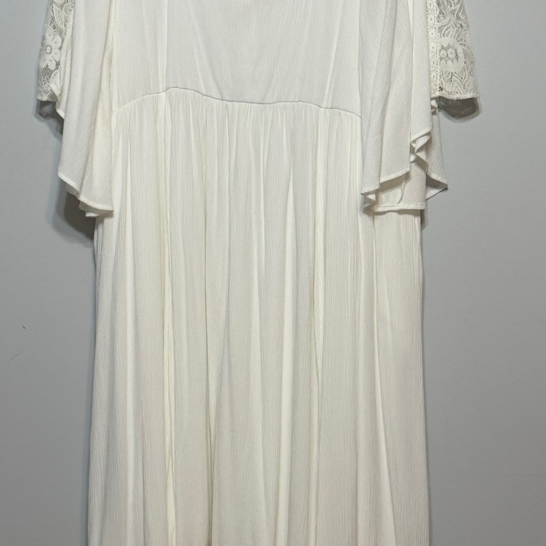 Boho Lace Maxi Dress Womens Sz 3XL Cottagecore Romantic Prairie Festival