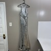 Silver Sequin Gown FLAW C139 Dress