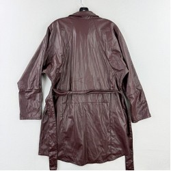 X Rtr Faux Leather Shirt Dress Womens Brown RTR