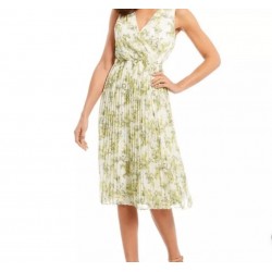 Women's White Floral Midi Sundress Size 16