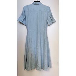 Women's Blue Midi Shirt Dress Size 4