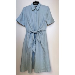Women's Blue Midi Shirt Dress Size 4