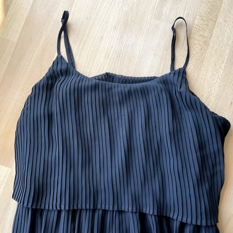 Long Black Sleeveless Formal Dress