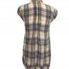 X Gorsuch Linen Plaid Tunic Dress Made In USA Lagenlook