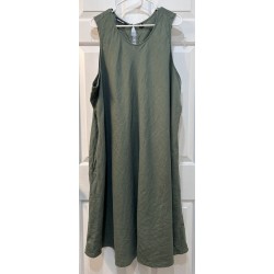 Women's Green Midi Dress Size 3X