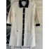 Knit Gold Button Shirt Dress S