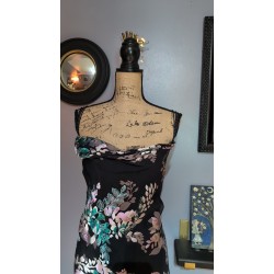 Women's Multicoloured Floral Fit And Flare Dress Size 18