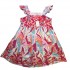 Dress Women's Medium Romantic Playful Embroidered Floral Ruffle