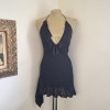 I. Am. Black Ruffle WhimsyGoth Mini Dress XS/S