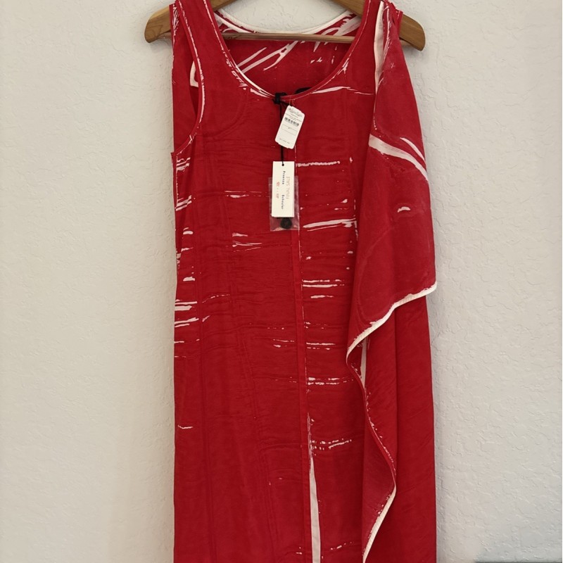 Ondine Black Dress With Printed Silk