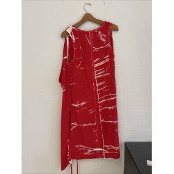 Ondine Black Dress With Printed Silk