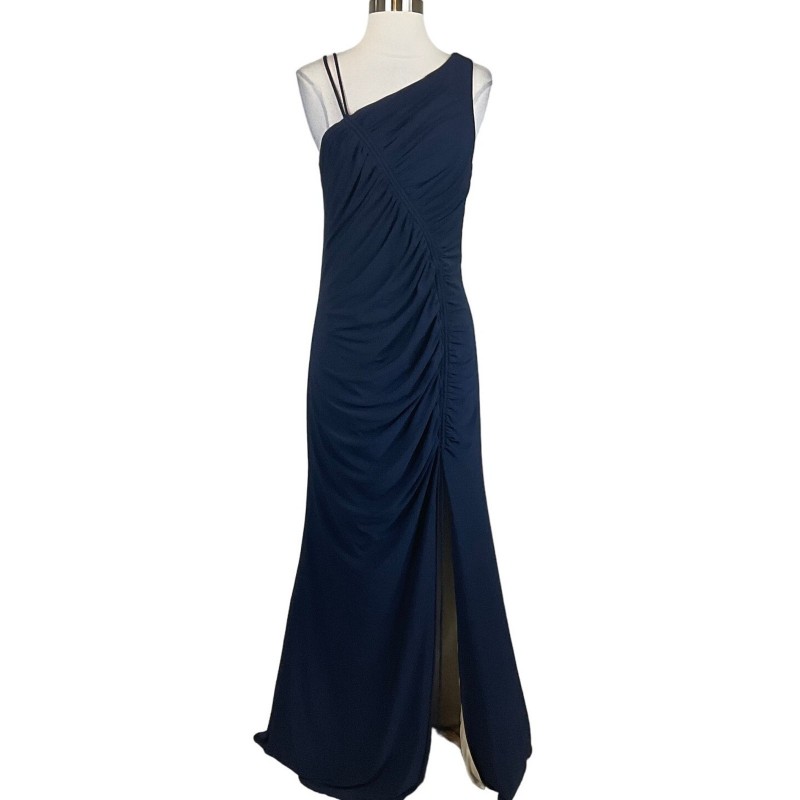 Women's Formal Dress Blue One Shoulder A-Line Long Evening Gown