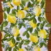 Shift Dress Womens Yellow Excellent Lemon Floral Print