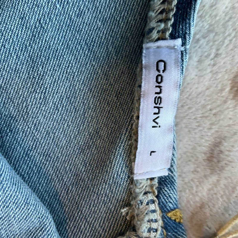 Denim Jean Dress Sleeveless Mini Side Slit Zip Front Women's