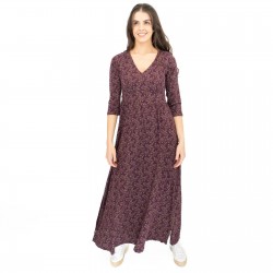 Women's Purple Floral Maxi Dress